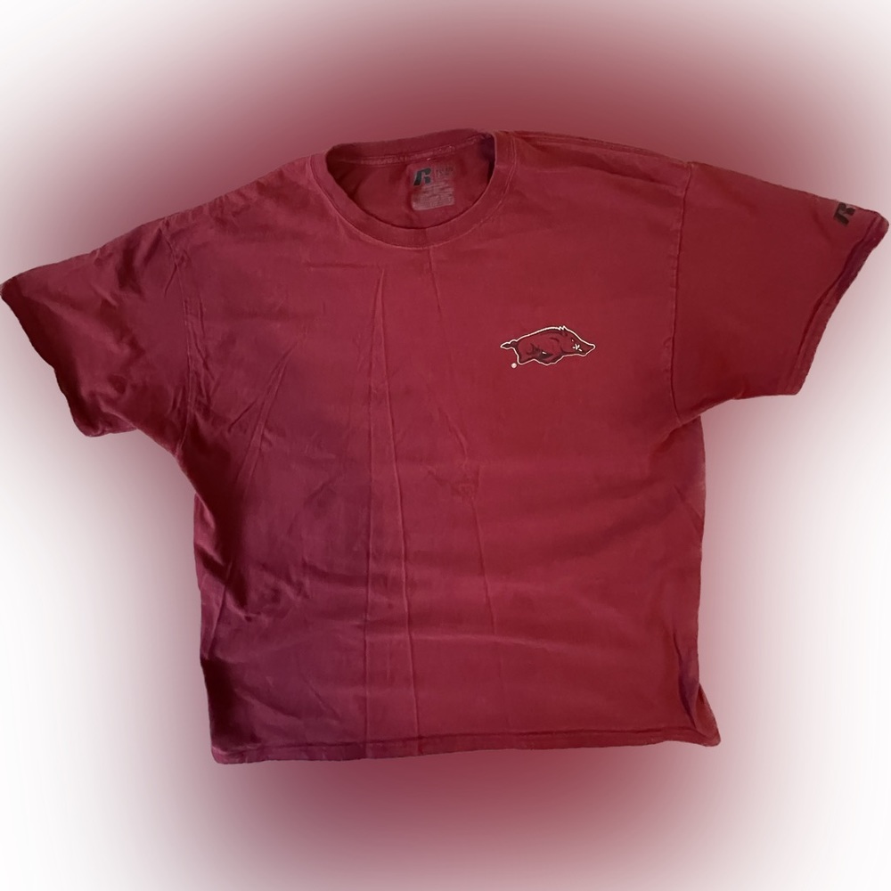 Men’s Russell Athletic Arkansas Razorback basketball tshirt
